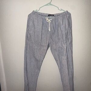 Brandy Melville Blue Striped Joggers
